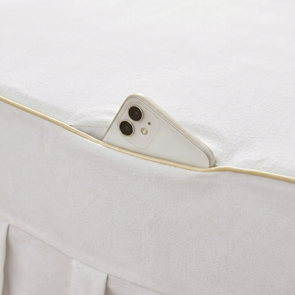 Premium Fitted Sheet with Skirt Massage Table Cover