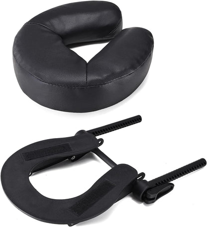 Universal Massage Table Face Cradle & Cushion, Adjustable Massage Bed Headrest & Face Pillow Support