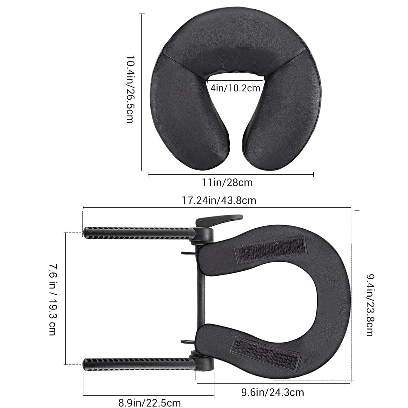 Universal Massage Table Face Cradle & Cushion, Adjustable Massage Bed Headrest & Face Pillow Support